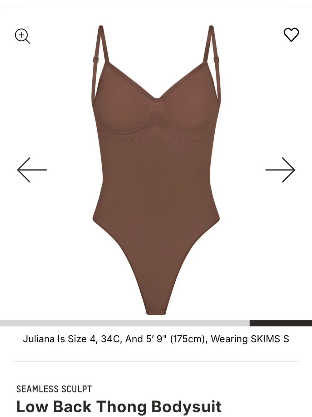 SKIMS Seamless Thong Bodysuit